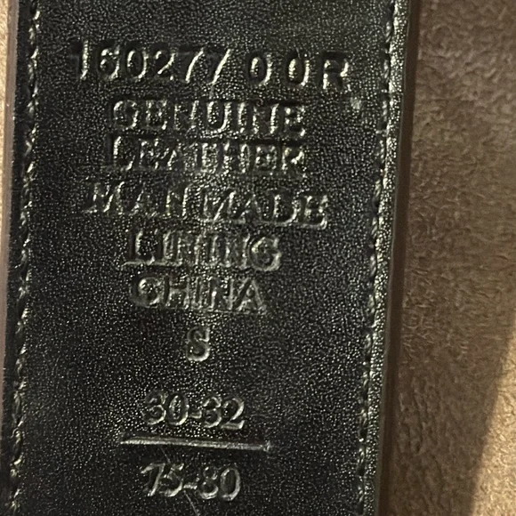 Brown Leather Belt with Metal Accents - Picture 8 of 8